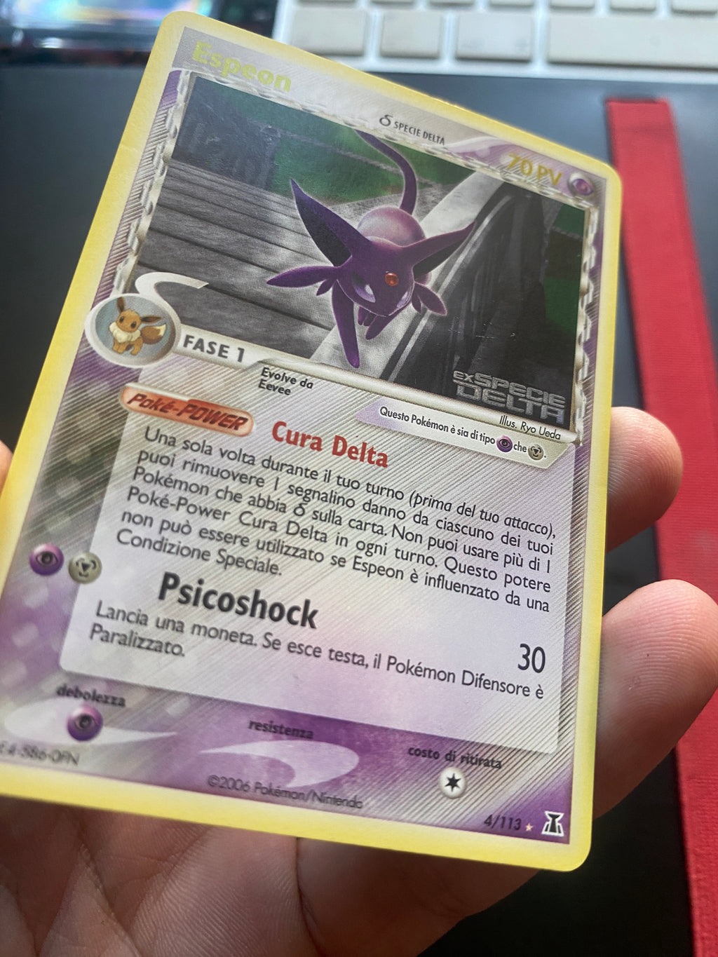 Espeon EX Specie Delta Stamped ITA 4/113 Near Mint