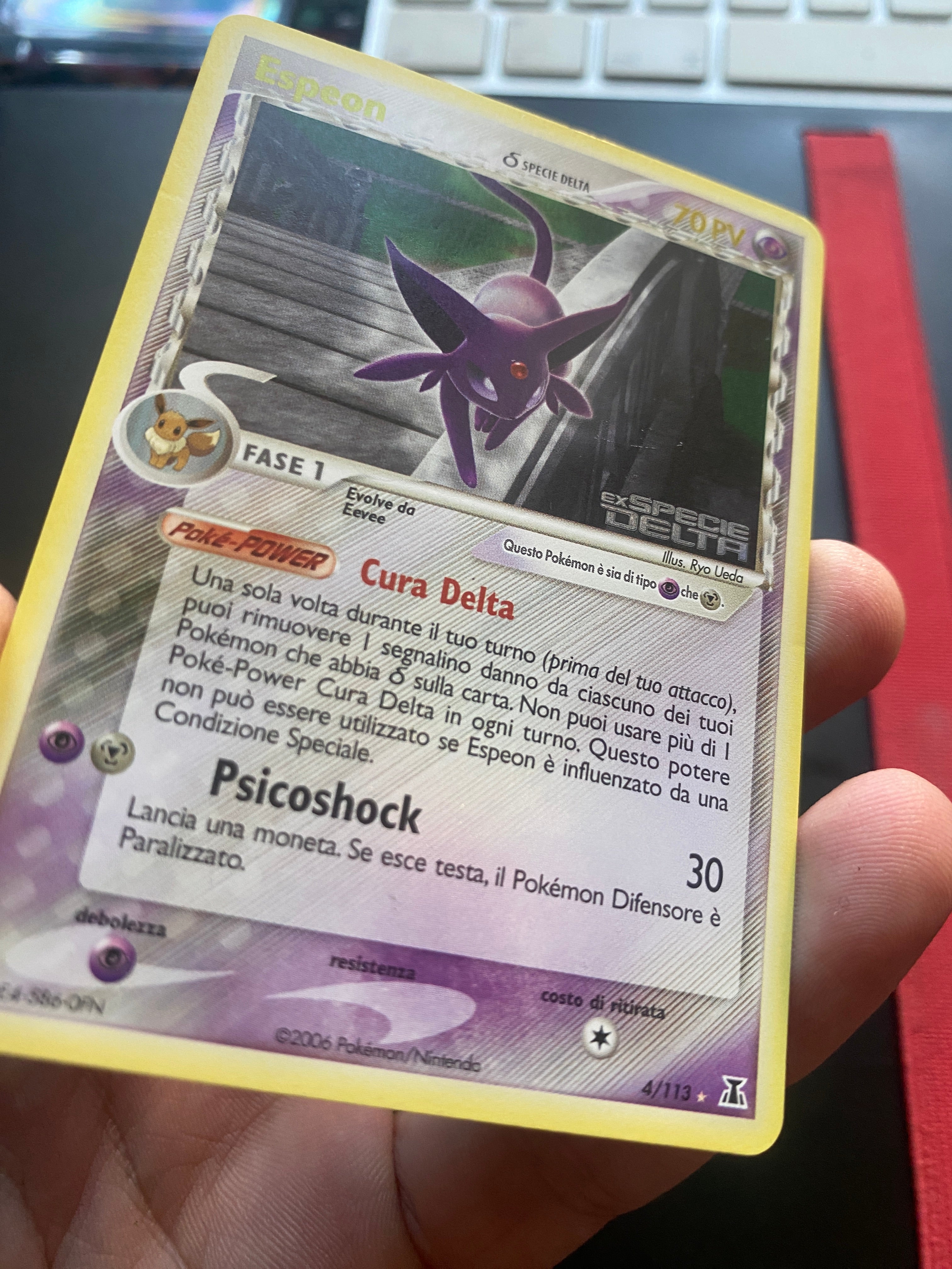 Espeon EX Specie Delta Stamped ITA 4/113 Near Mint