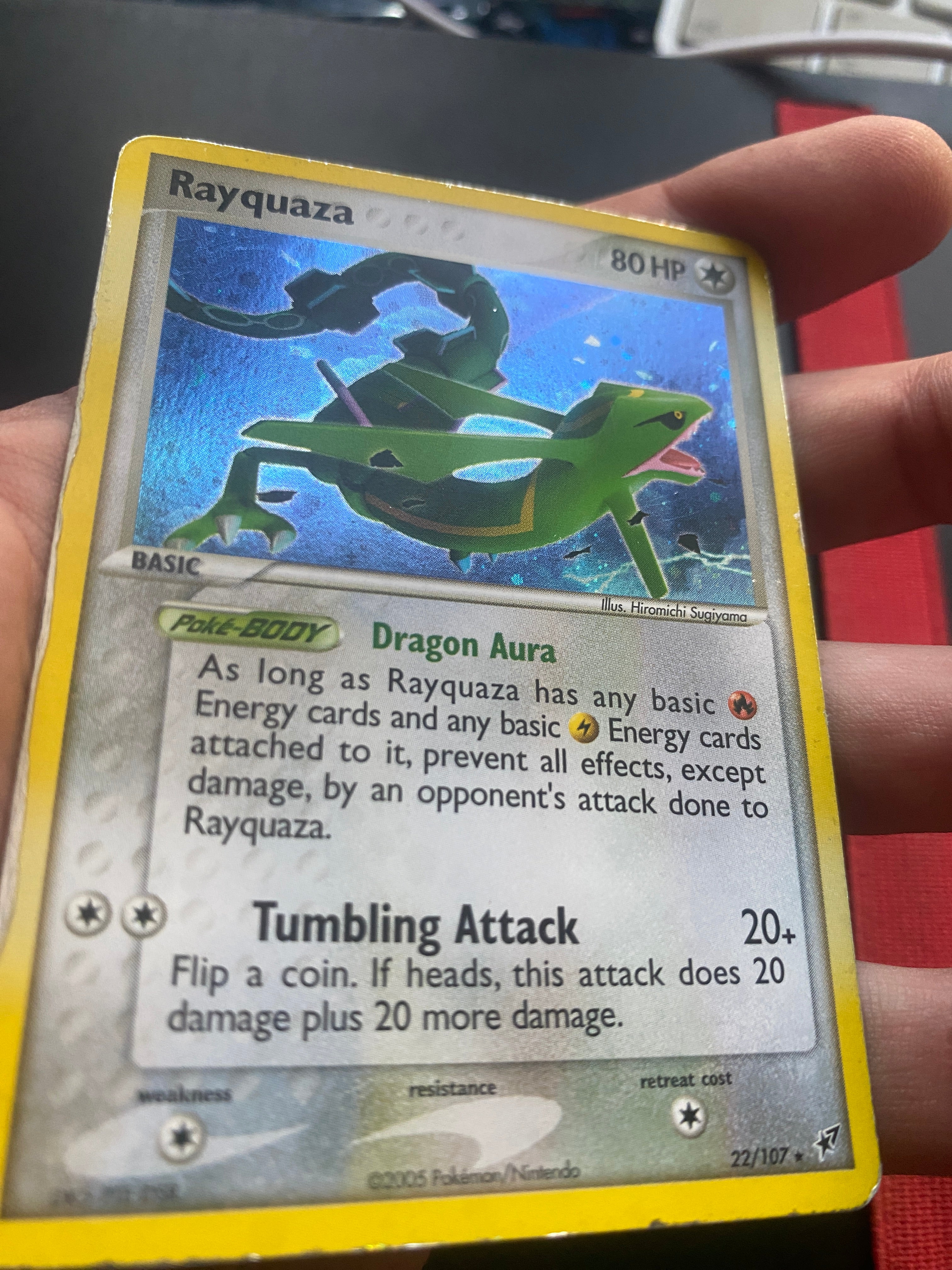 Rayquaza Holo 22/107 ENG Lightly Played