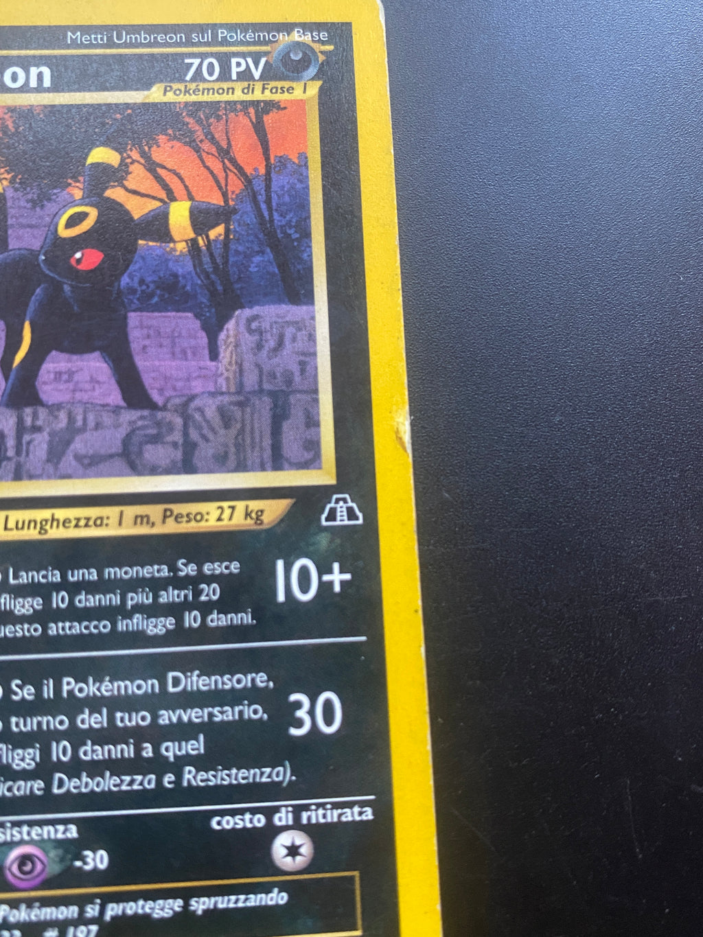 Umbreon ITA Lightly Played (Bordo Rovinato)