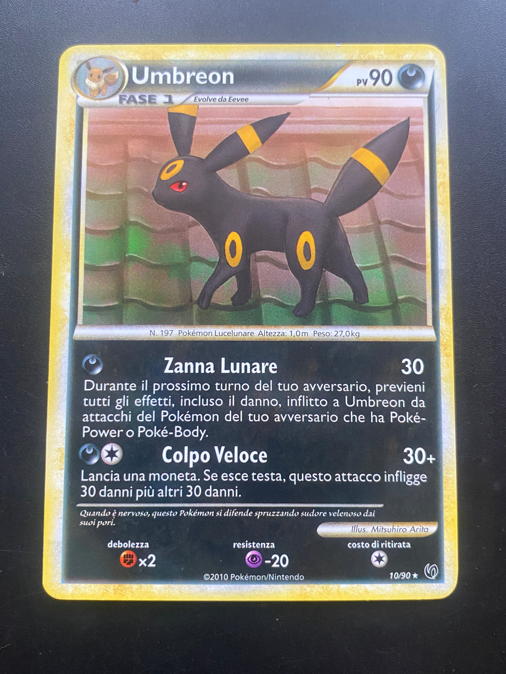 Umbreon 10/90 Holo EX Unseen Forces