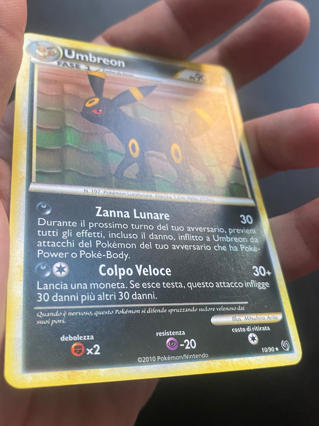 Umbreon 10/90 Holo EX Unseen Forces