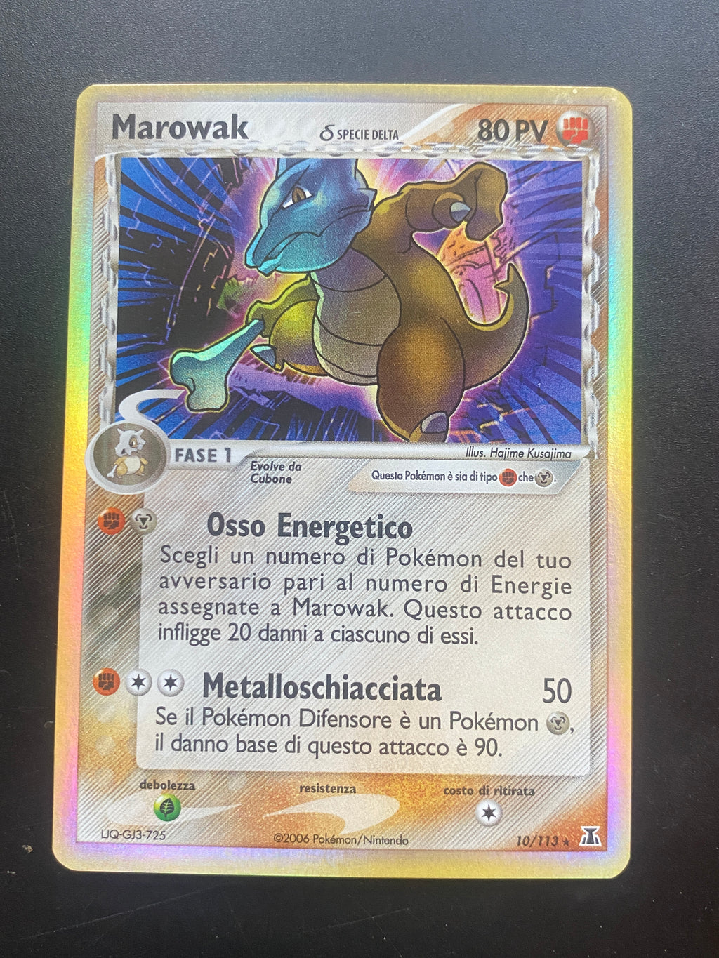 Marowak Reverse Holo ITA GOOD+