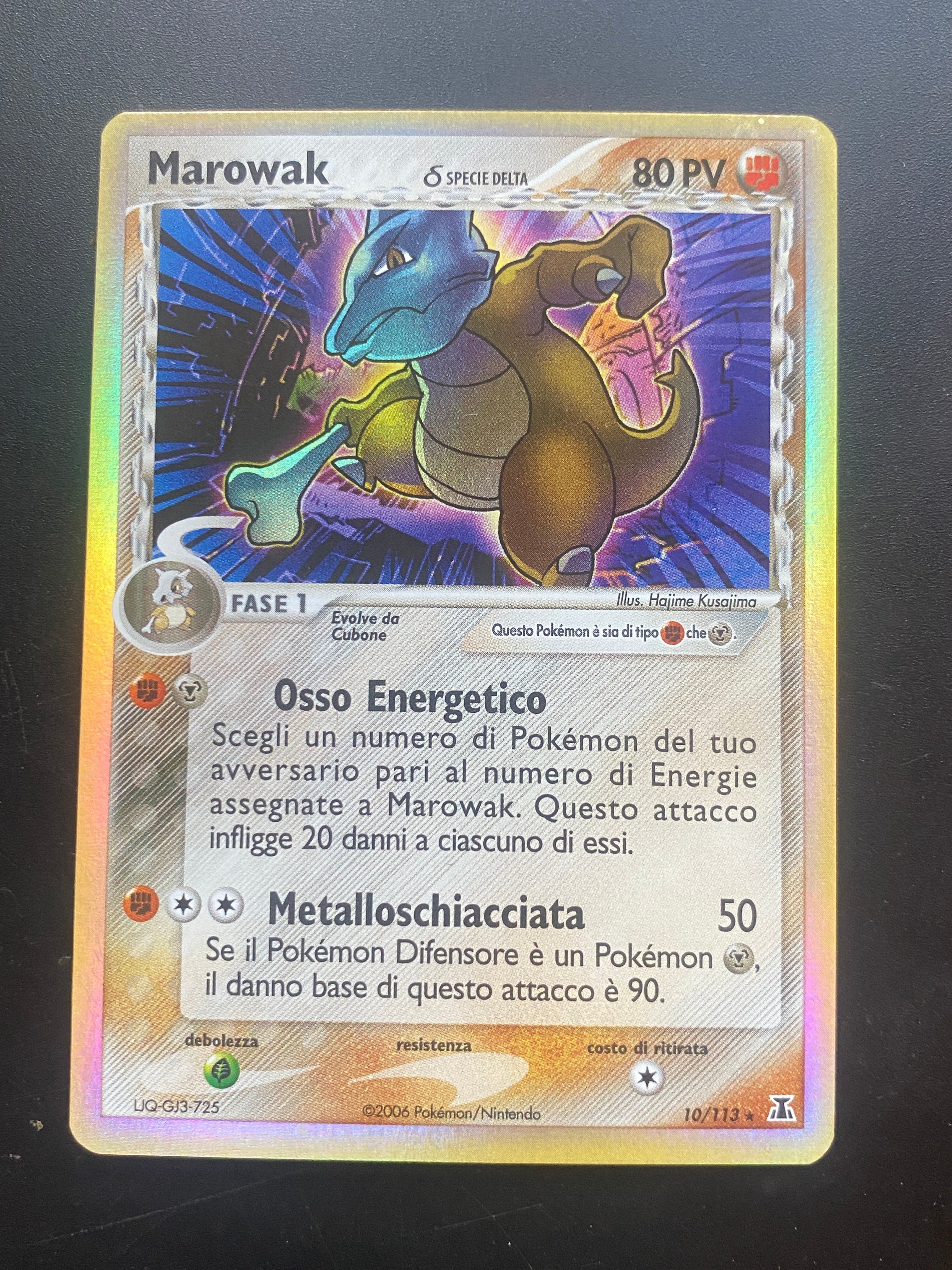 Marowak Reverse Holo ITA GOOD+
