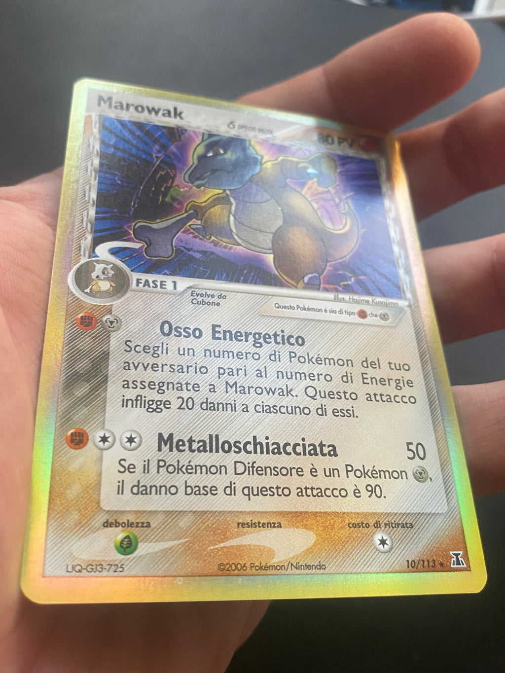 Marowak Reverse Holo ITA GOOD+