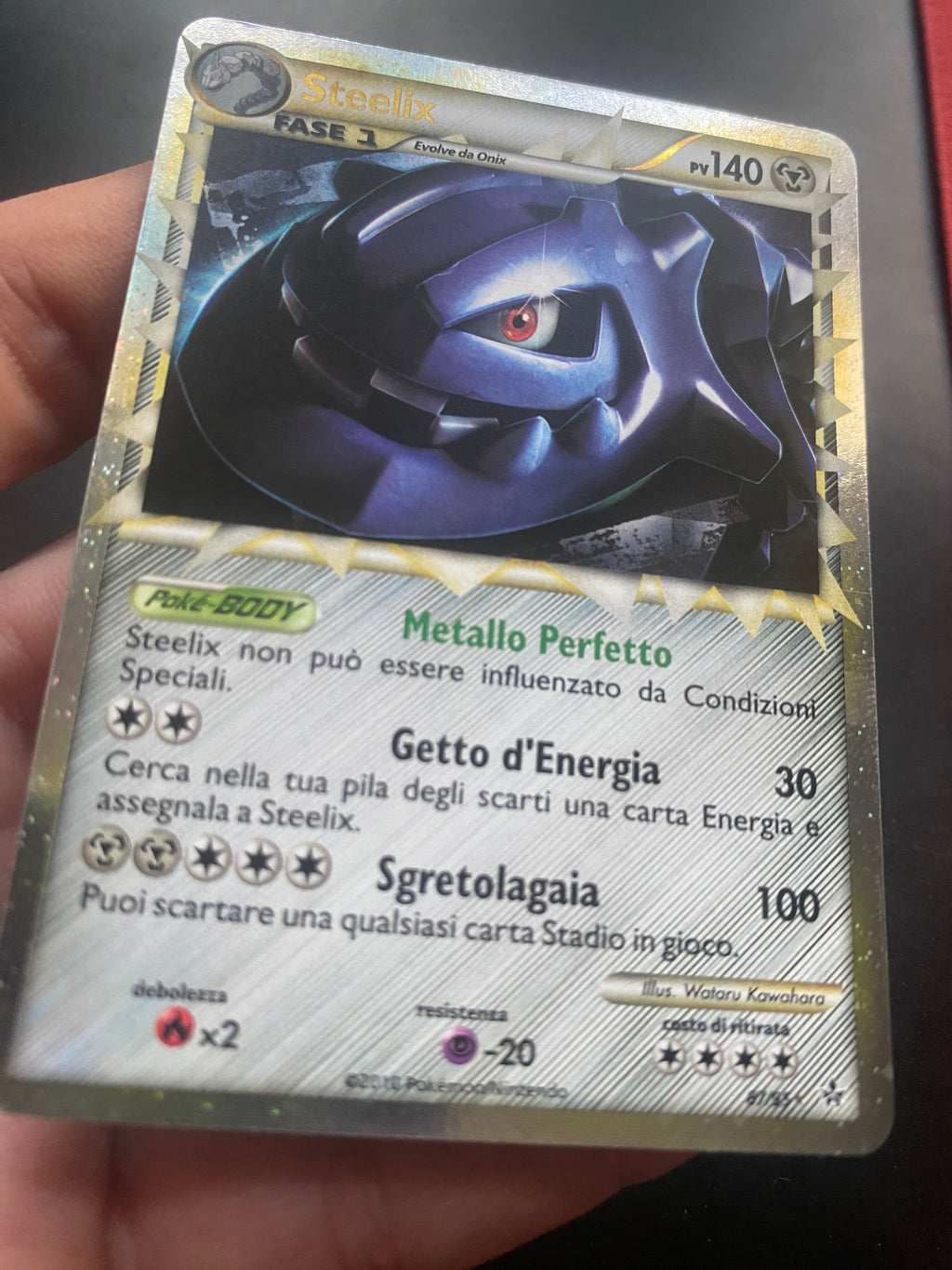 Steelix Prime Holo EX HeartGold SoulSilver