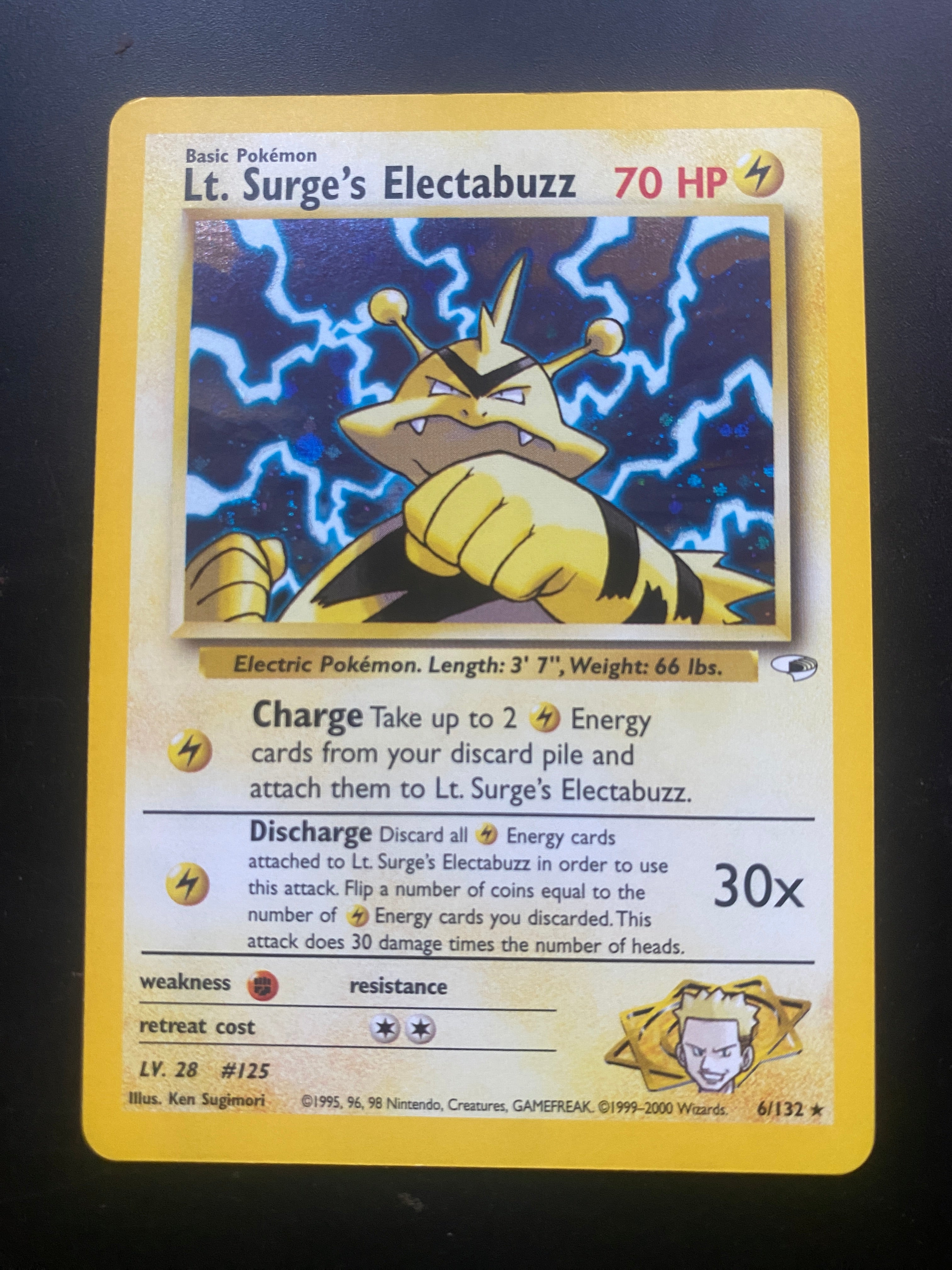 Lt. Surge's Electabuzz ENG EX+ Gym Heroes