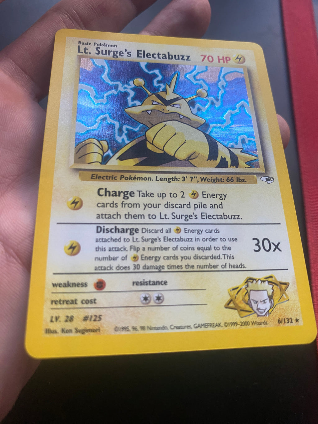 Lt. Surge's Electabuzz ENG EX+ Gym Heroes