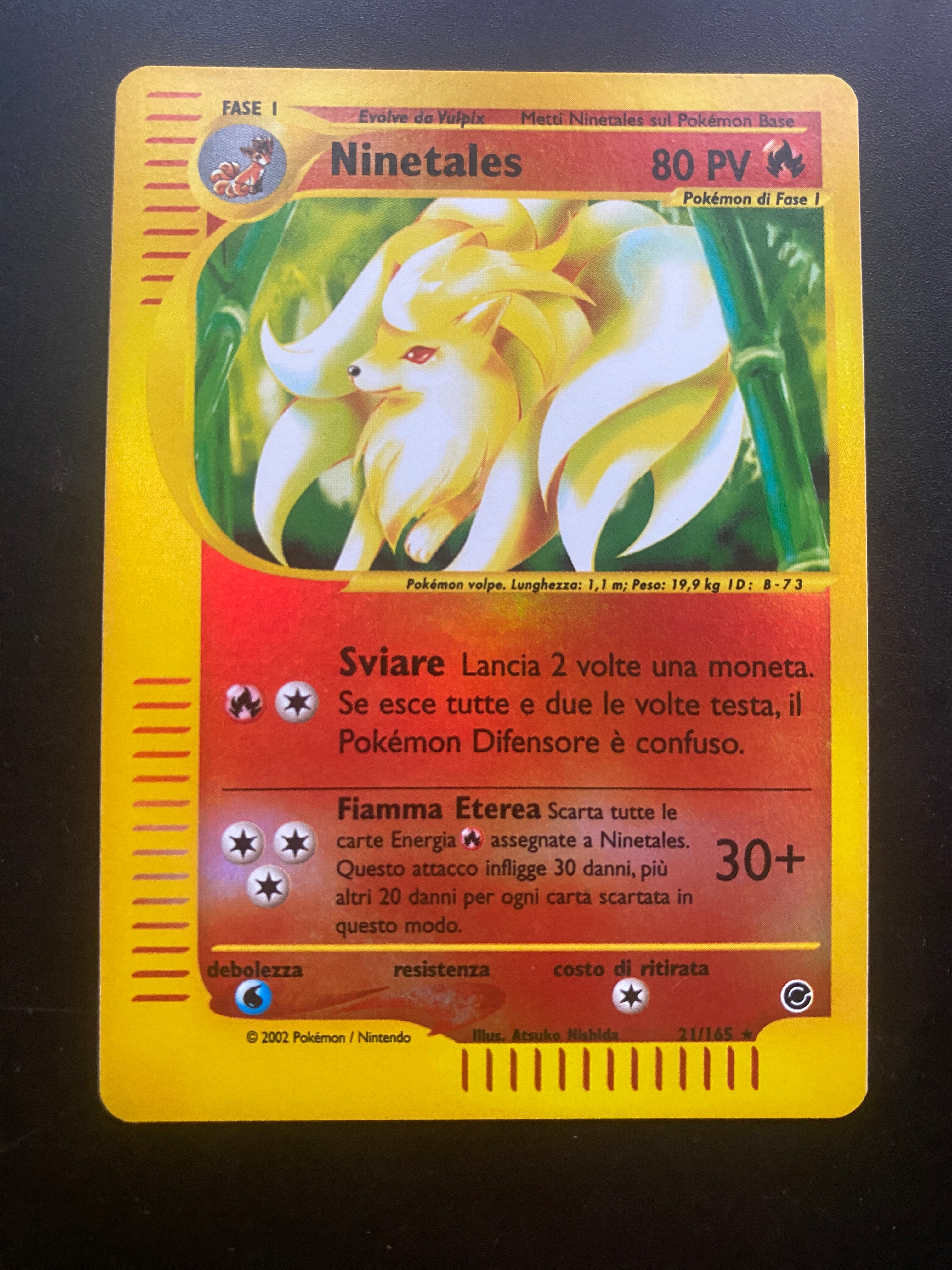 Ninetales Reverse Holo ITA EX+