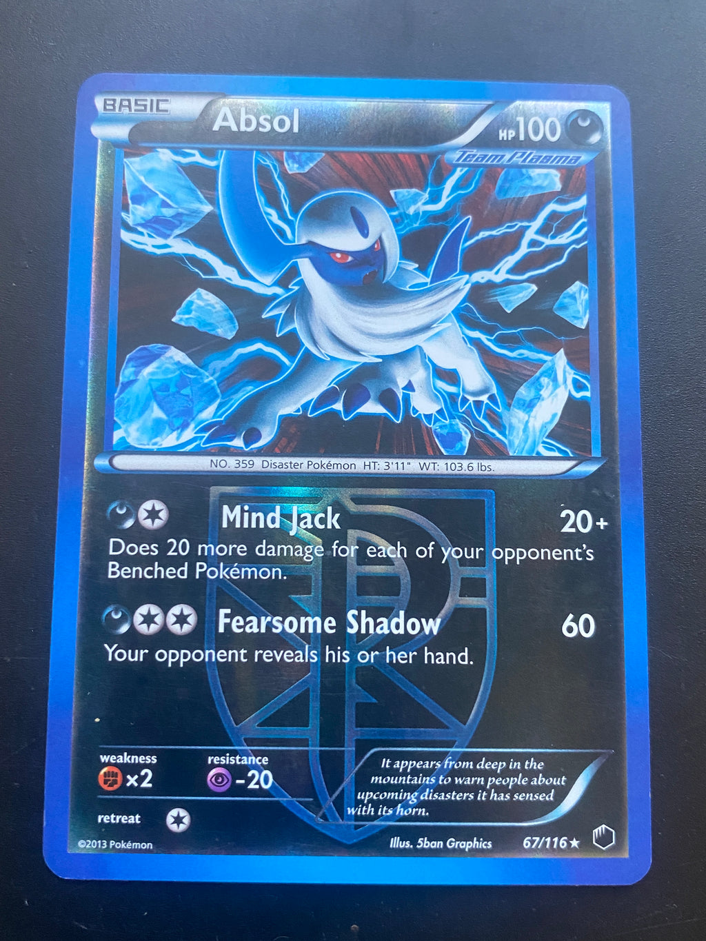 ABSOL  67/116 REVERS GOOD