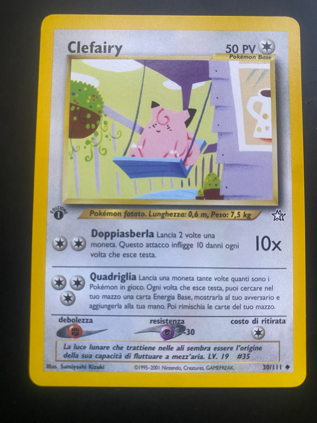 CLEFARY 1 ED ITA NO HOLO EX