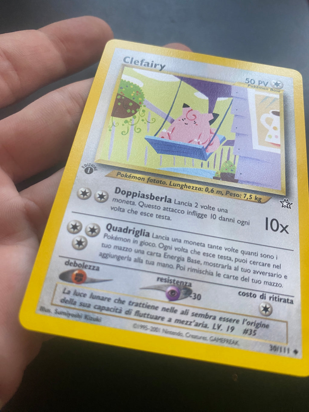 CLEFARY 1 ED ITA NO HOLO EX