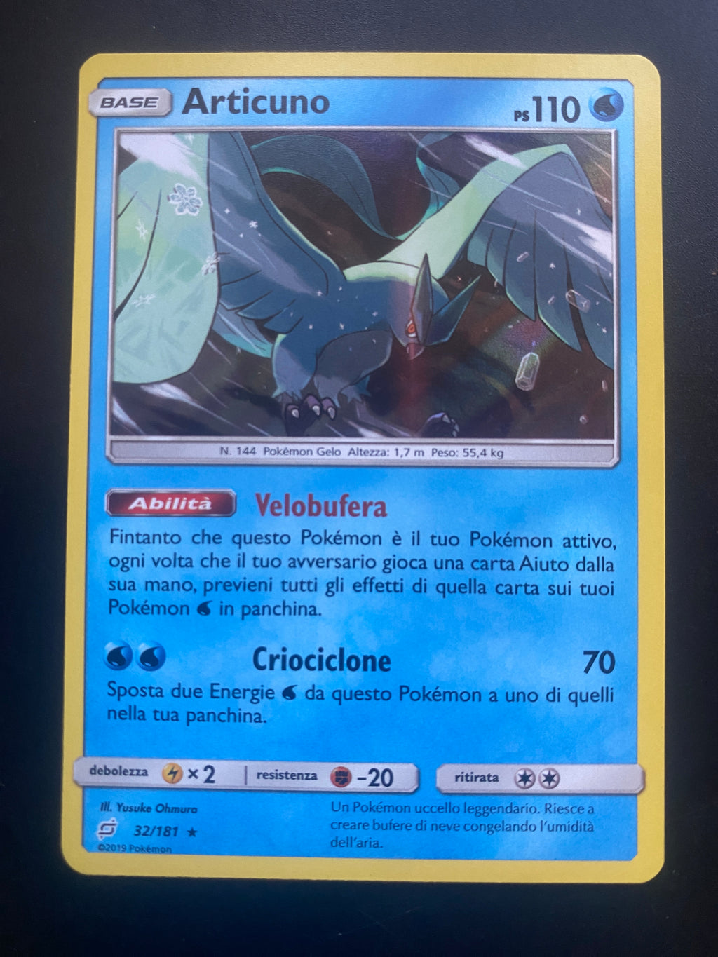 ARTICUNO 32/181 HOLO ITA EX +