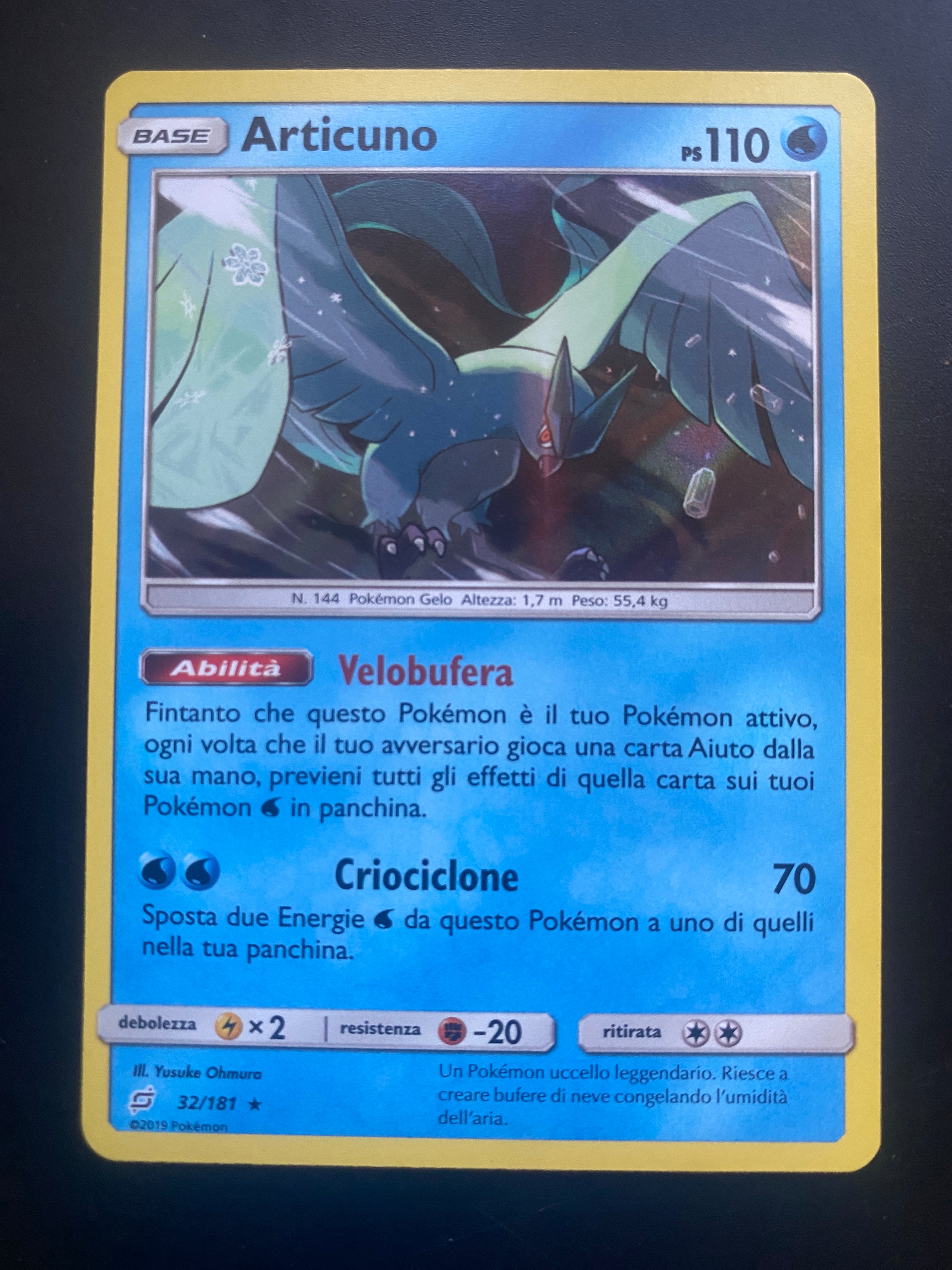 ARTICUNO 32/181 HOLO ITA EX +