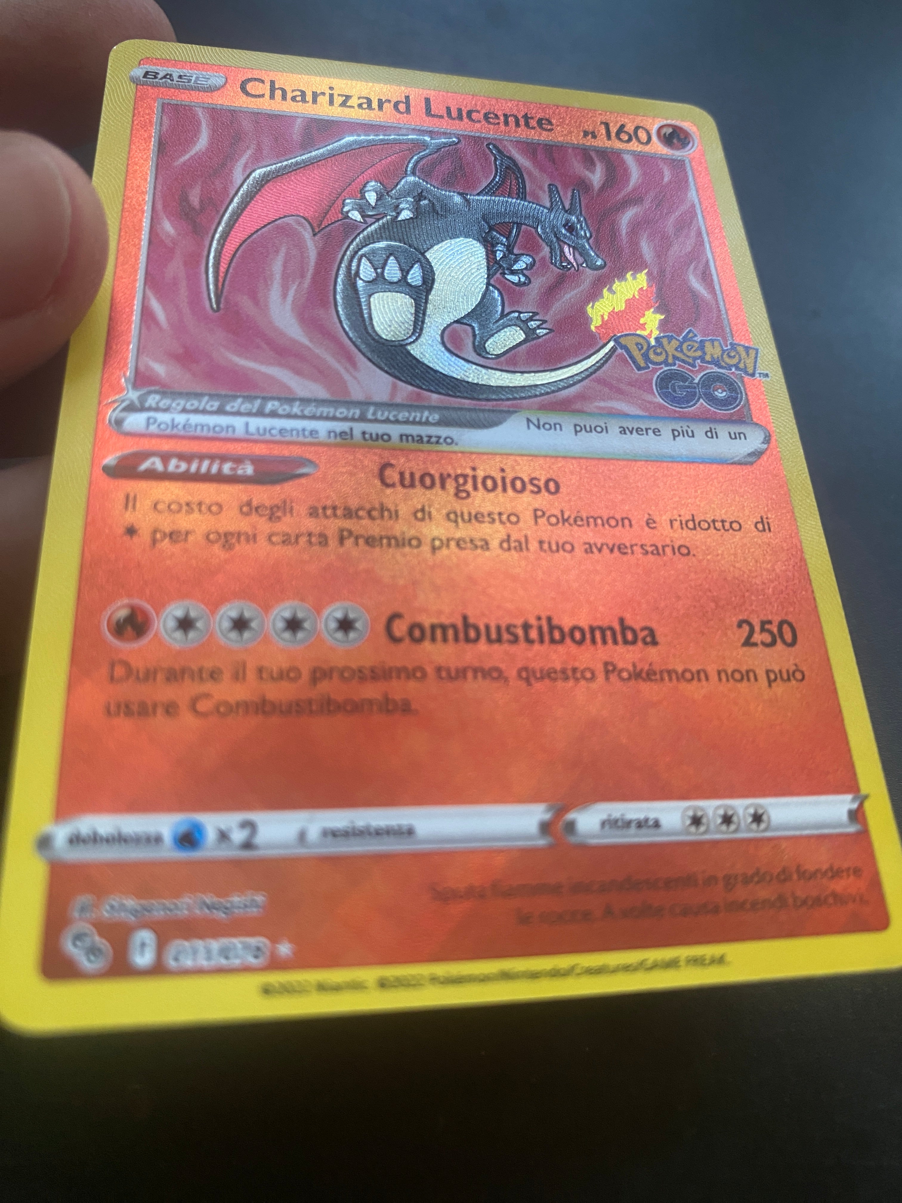 CHARIZARD LUCENTE  NM ITA