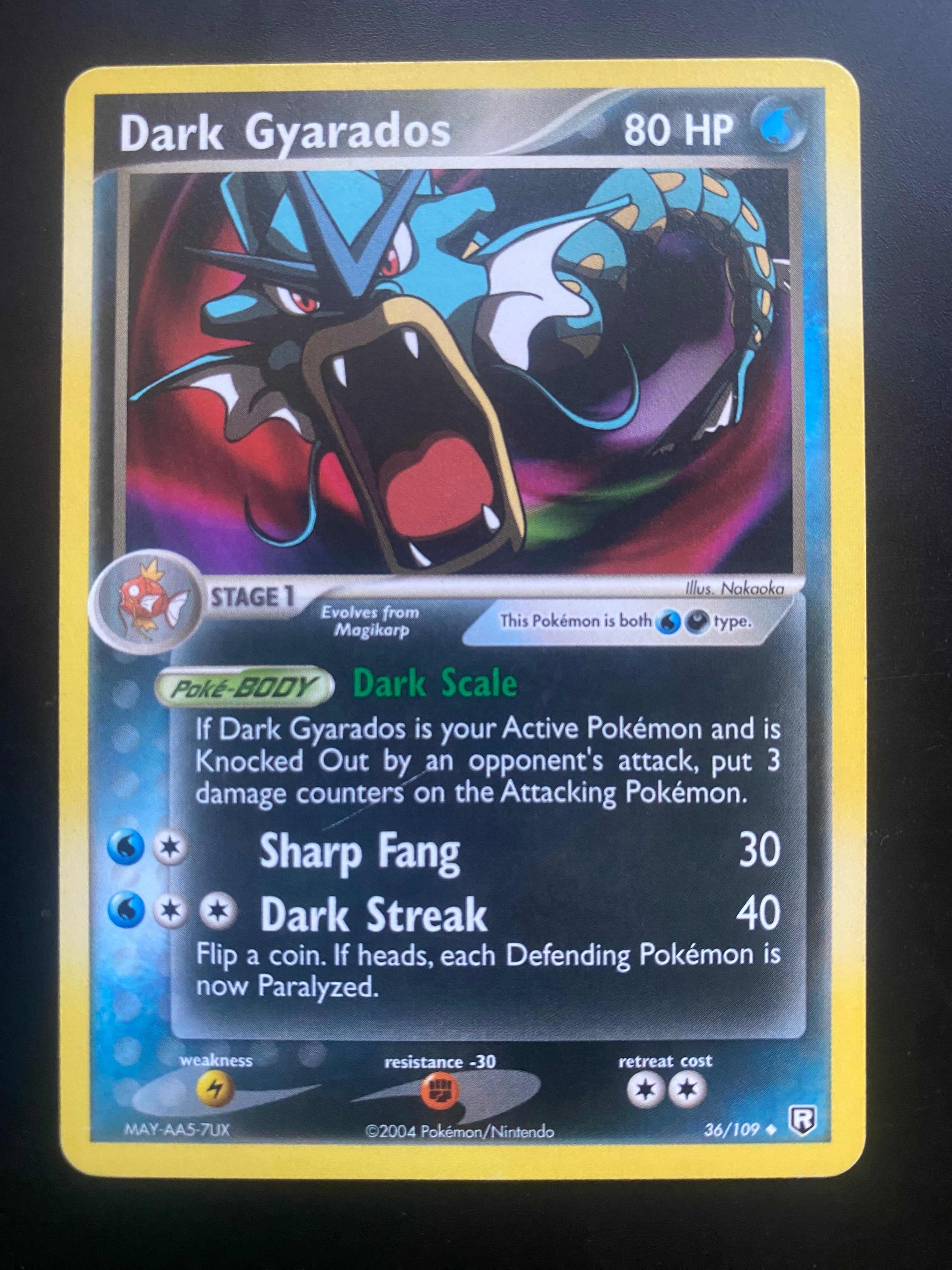 DARK GYARADOS 36/109  ENG EX