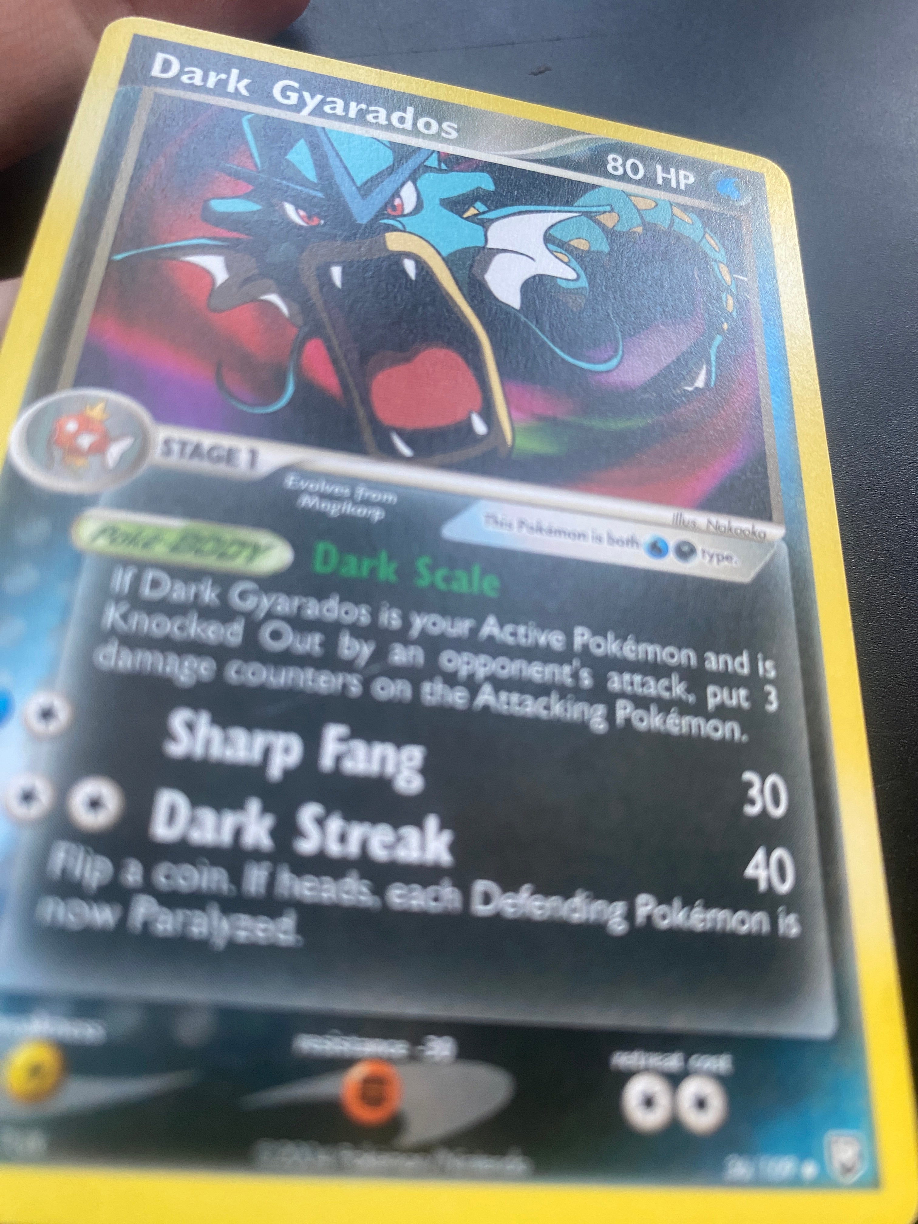 DARK GYARADOS 36/109  ENG EX