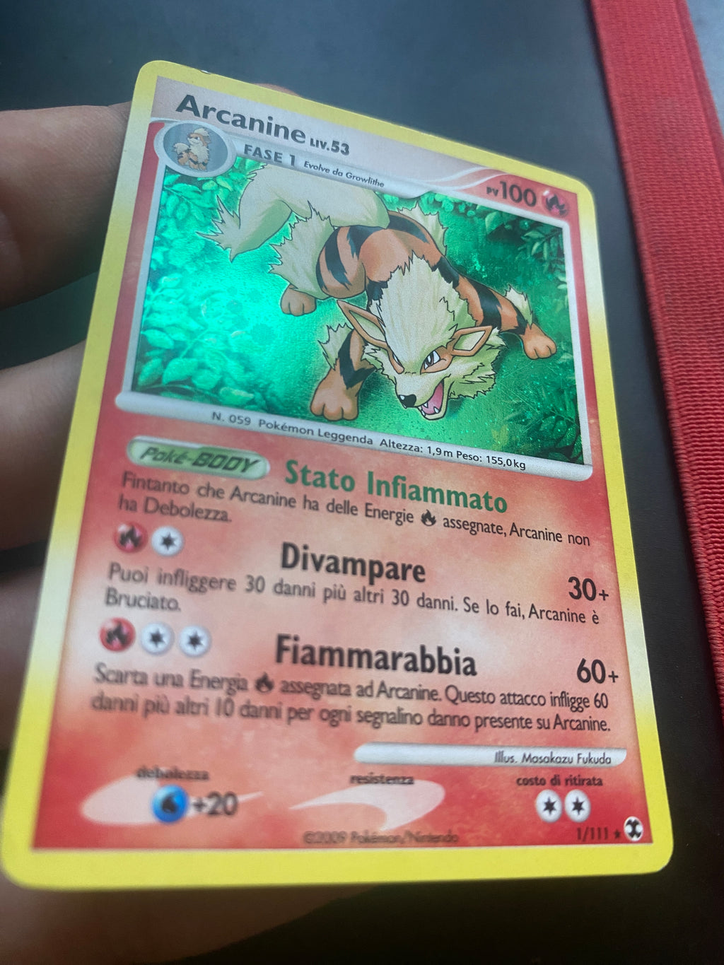 ARCANINE HOLO ITA EX+