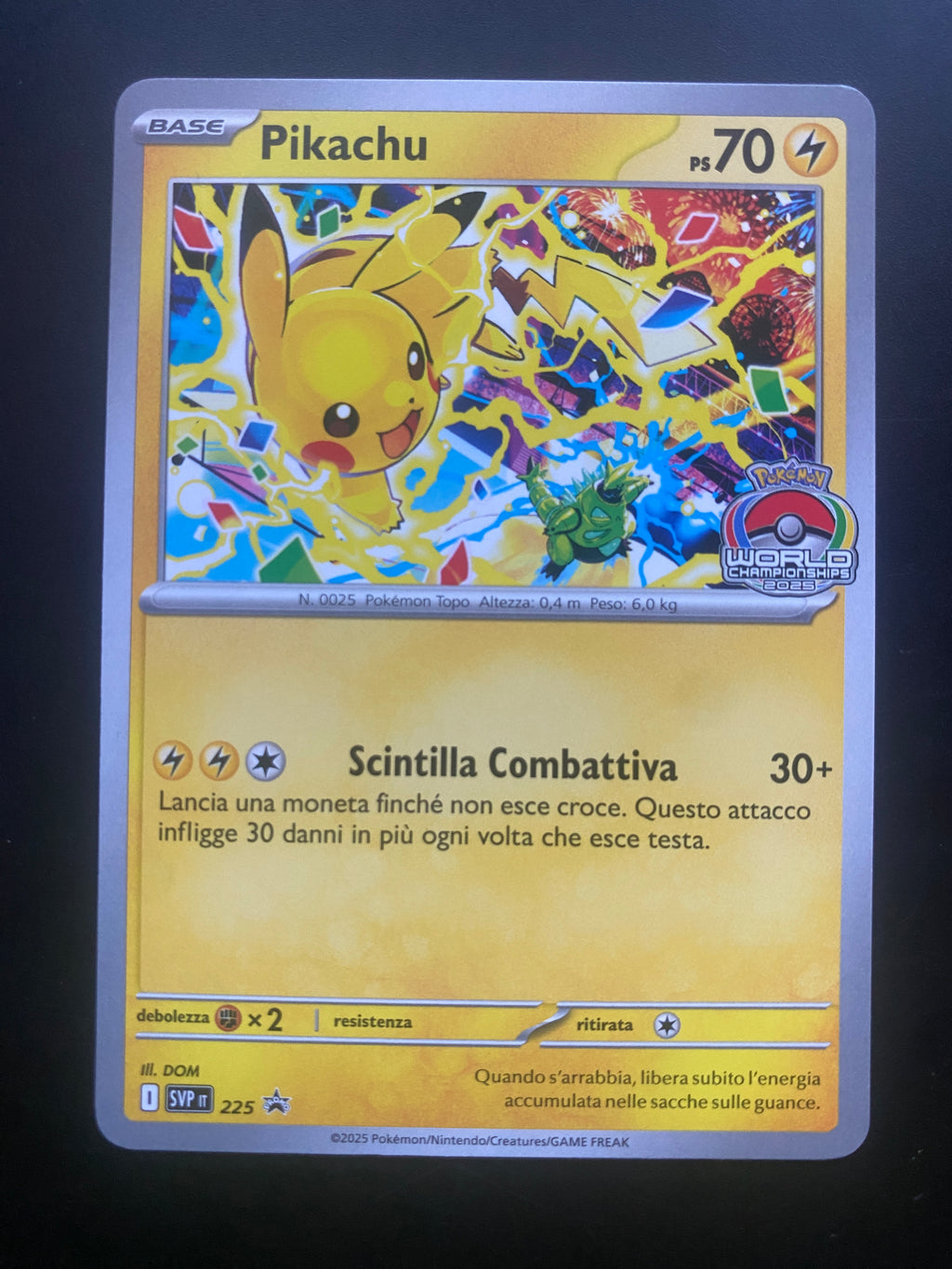 PIKACHU ENG WORD CHAMPION NM
