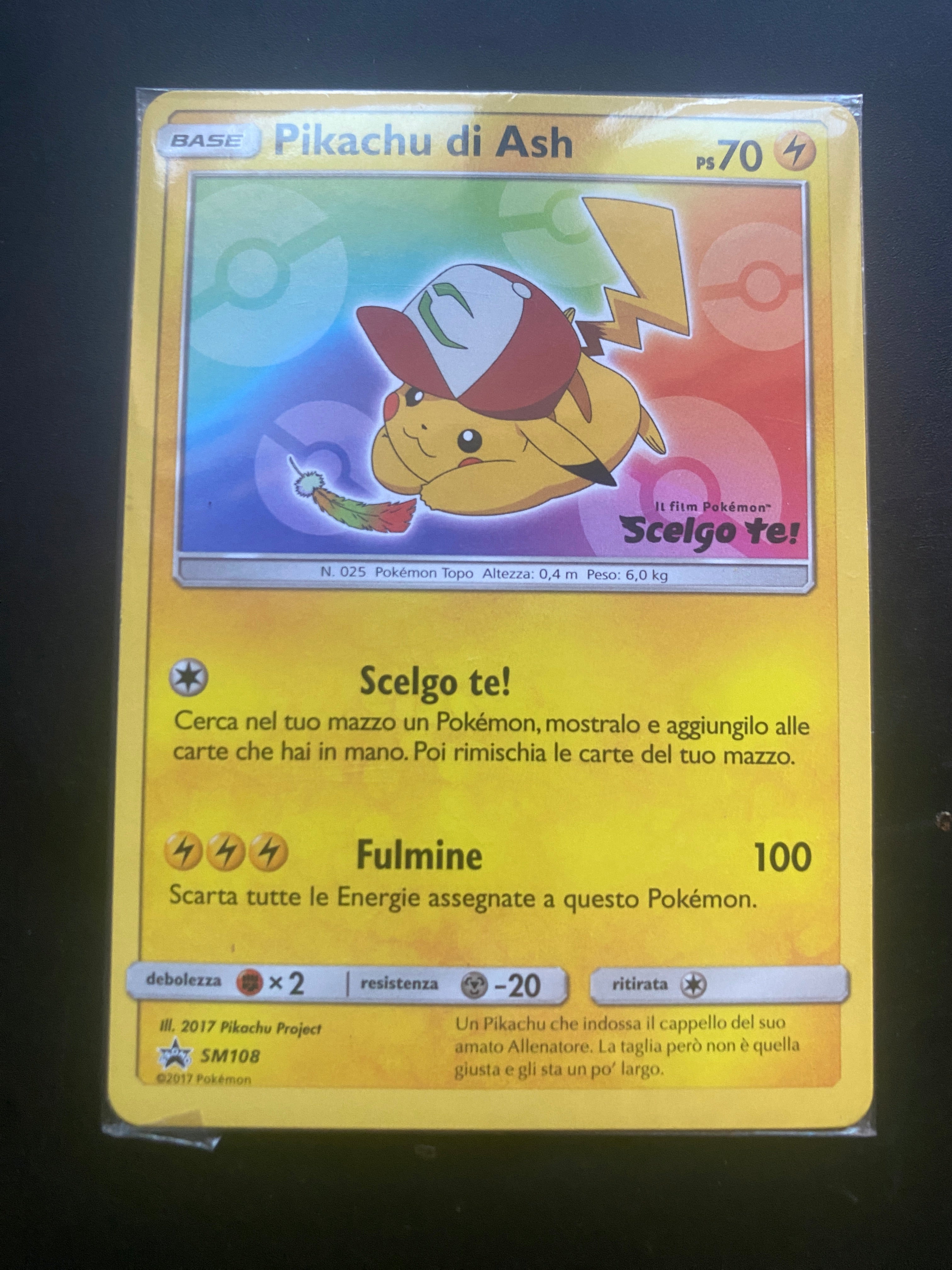 PIKACHU DI ASH ITA SALED NM