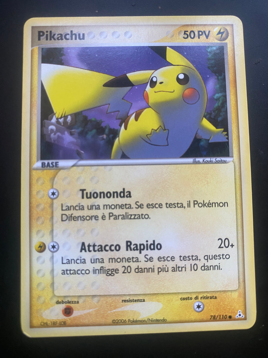 PIKACHU 78/110 ITA EX