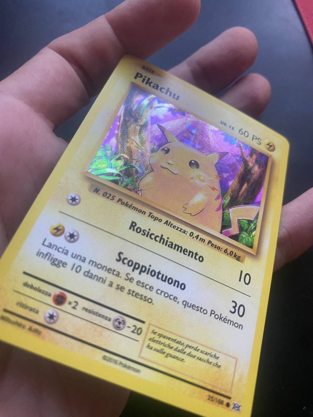 PIKACHU HOLO XY EVOLUZIONI ITA NM