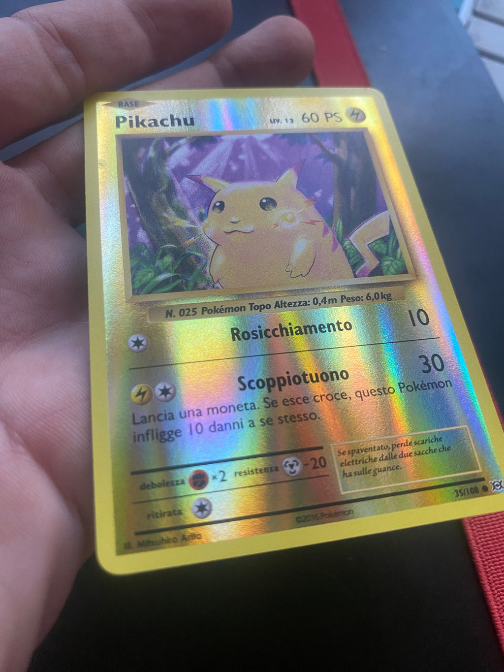 PIKACHU REVERS XY EVOLUZIONI NM