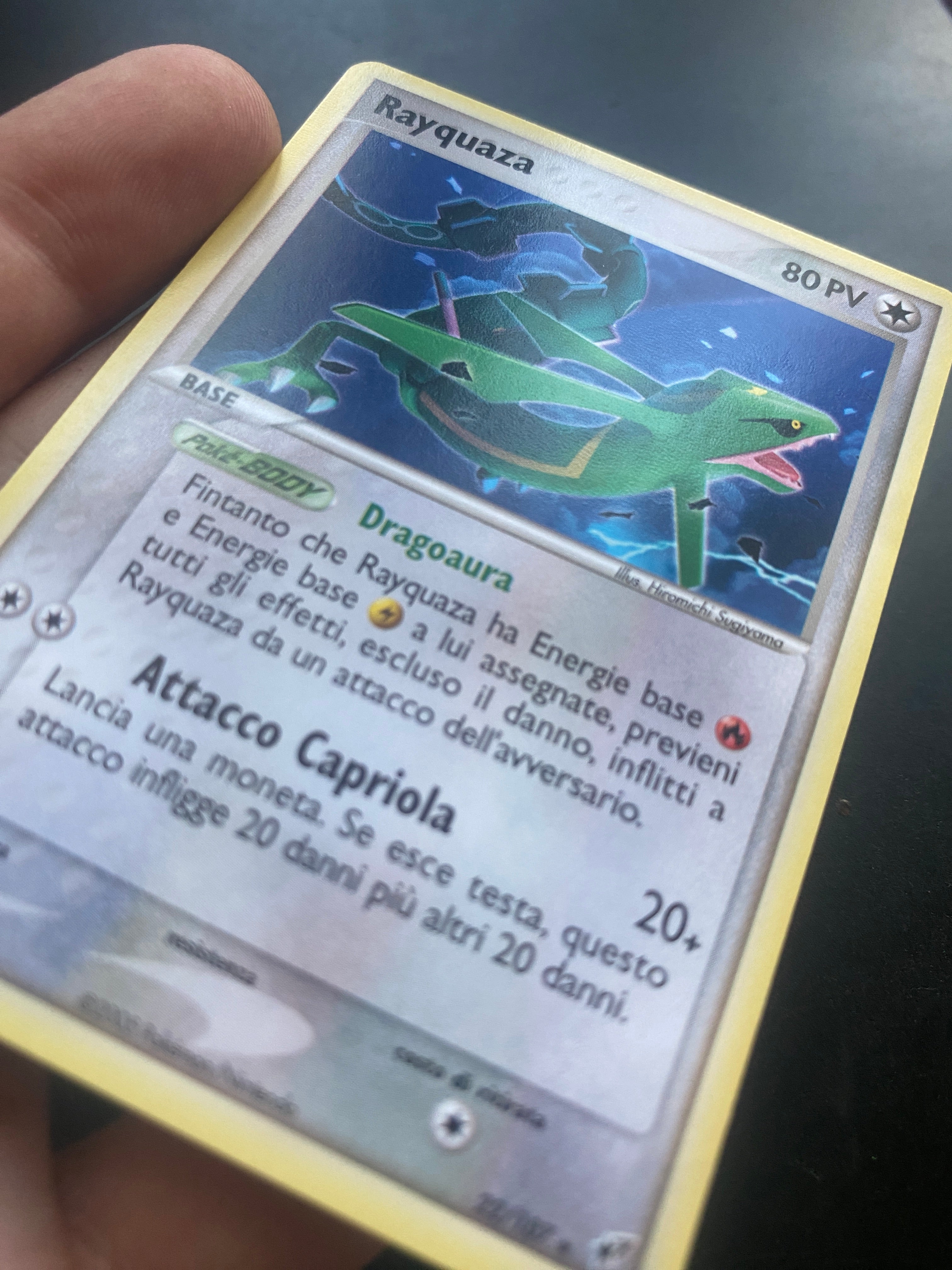 RAYQUAZA NO HOLO ITA 22/107 EX