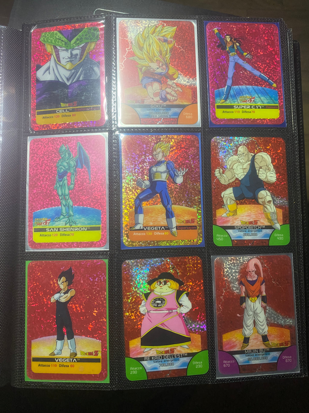 LOTTO DRAGON BALL LAMINCARD NM ITA