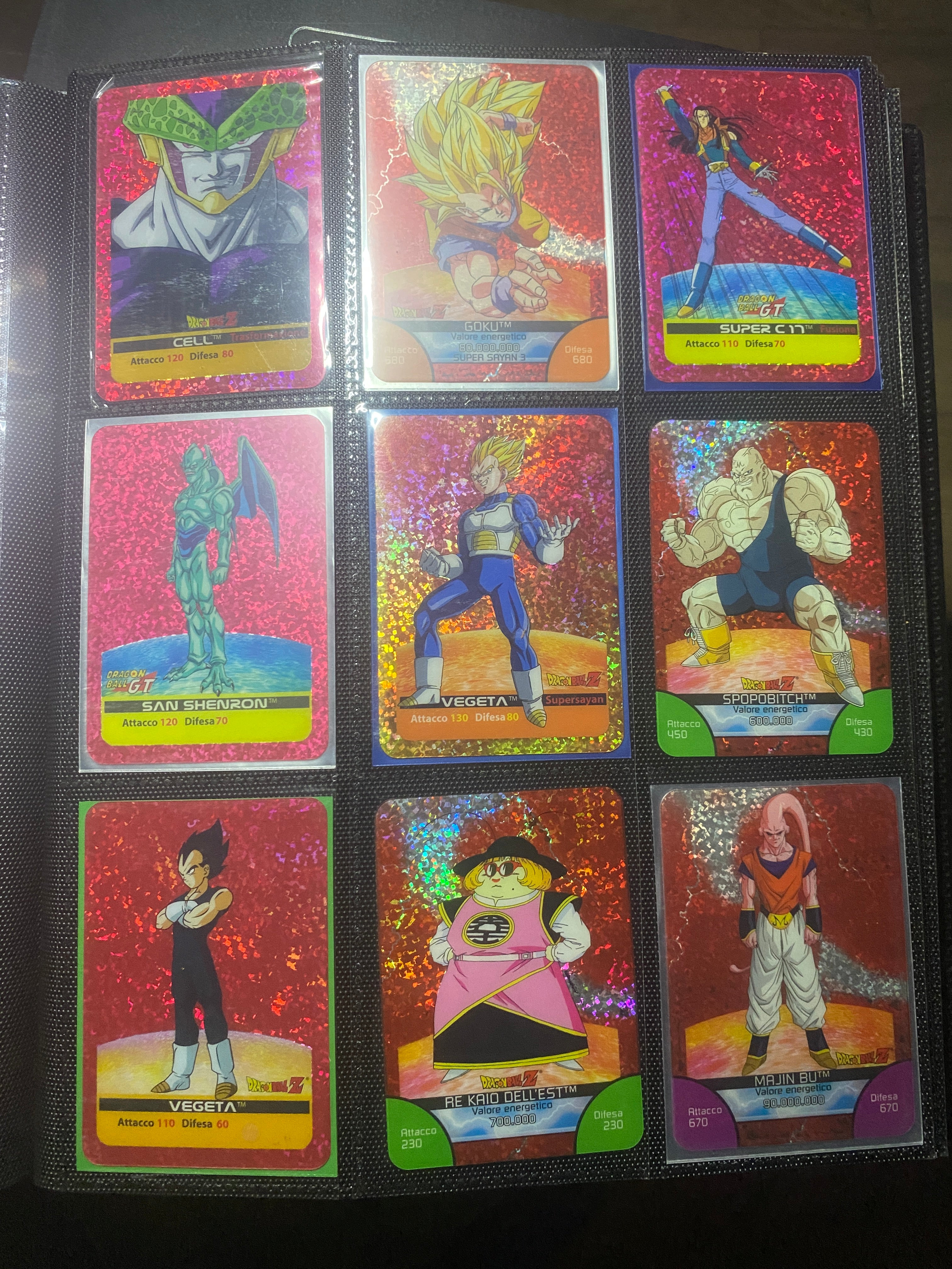 LOTTO DRAGON BALL LAMINCARD NM ITA