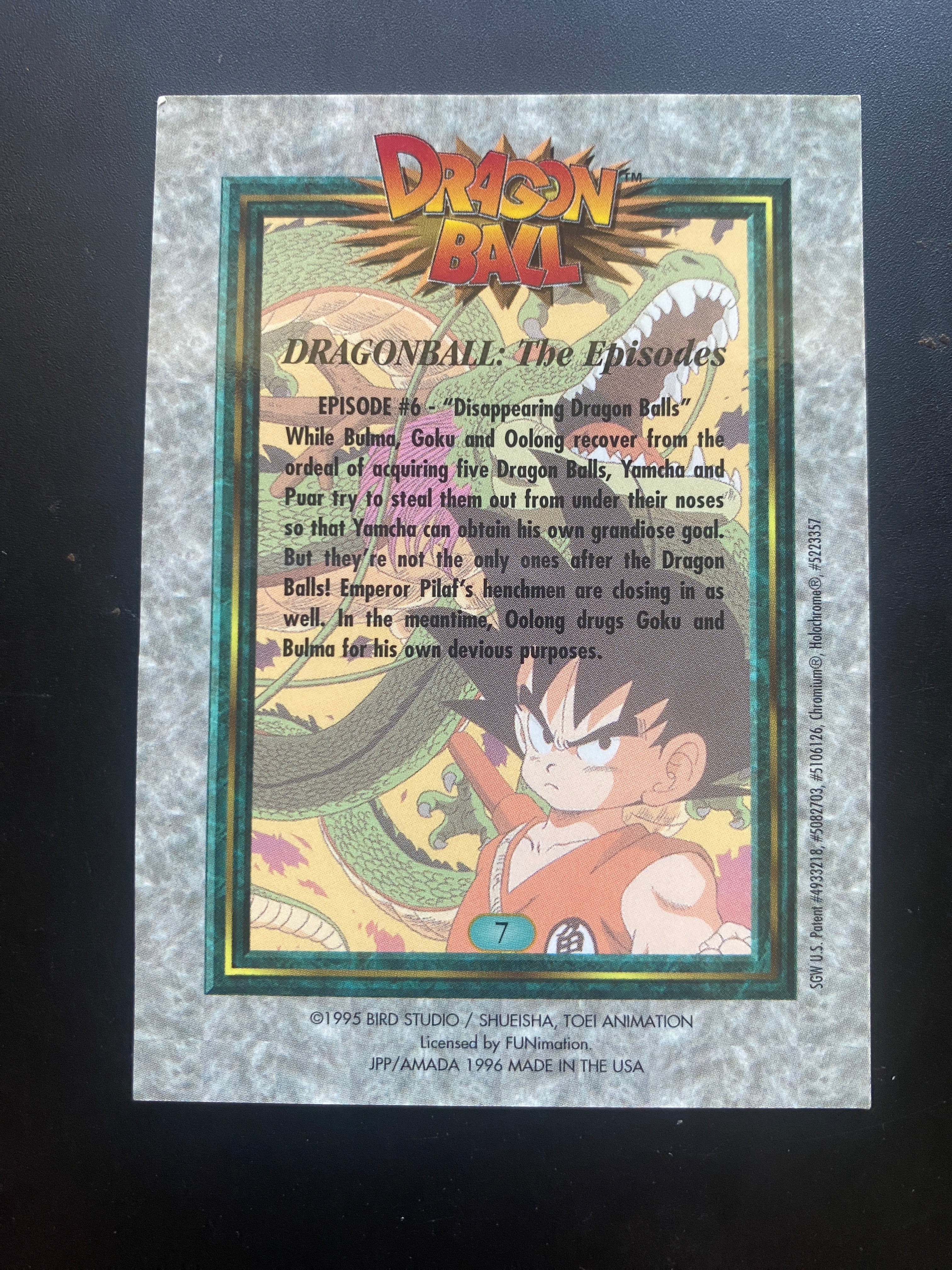 DRAGON BALL CHROMIUM GOKU E NUVOLA NM